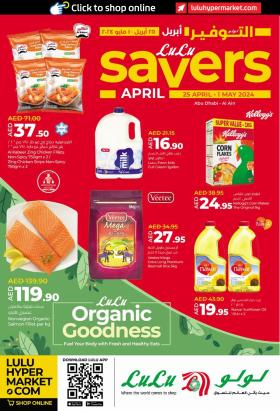 Lulu Hypermarket - Savers April & organic goodness