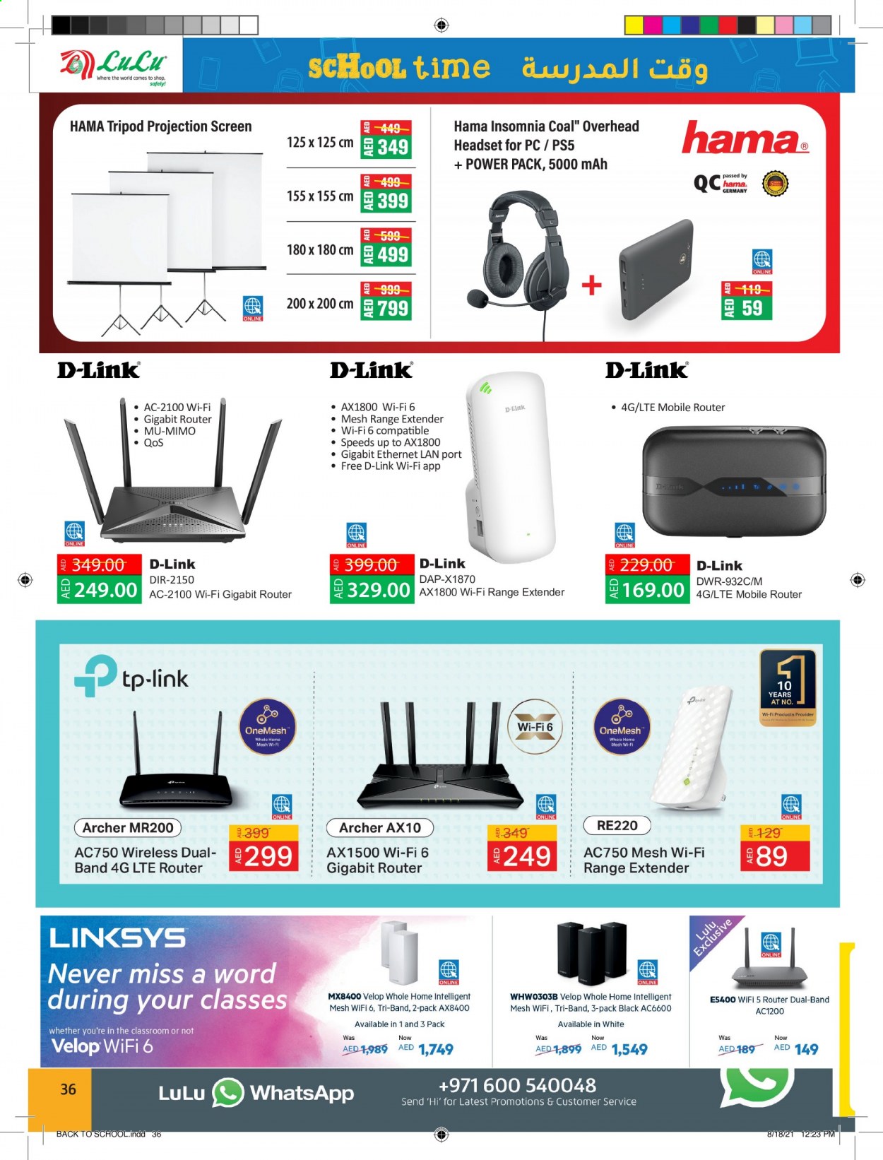 Lulu Hypermarket offer  - 18/08/2021 - 05/09/2021. Page 36.