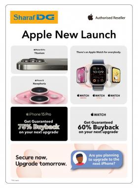 Sharaf DG - Apple New Launch
